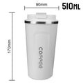 Caneca térmica 380/510ML à Prova de Vazamentos Copo Térmico de Viagem aço inoxidável duplo