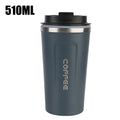 Caneca térmica 380/510ML à Prova de Vazamentos Copo Térmico de Viagem aço inoxidável duplo