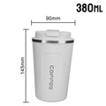 Caneca térmica 380/510ML à Prova de Vazamentos Copo Térmico de Viagem aço inoxidável duplo