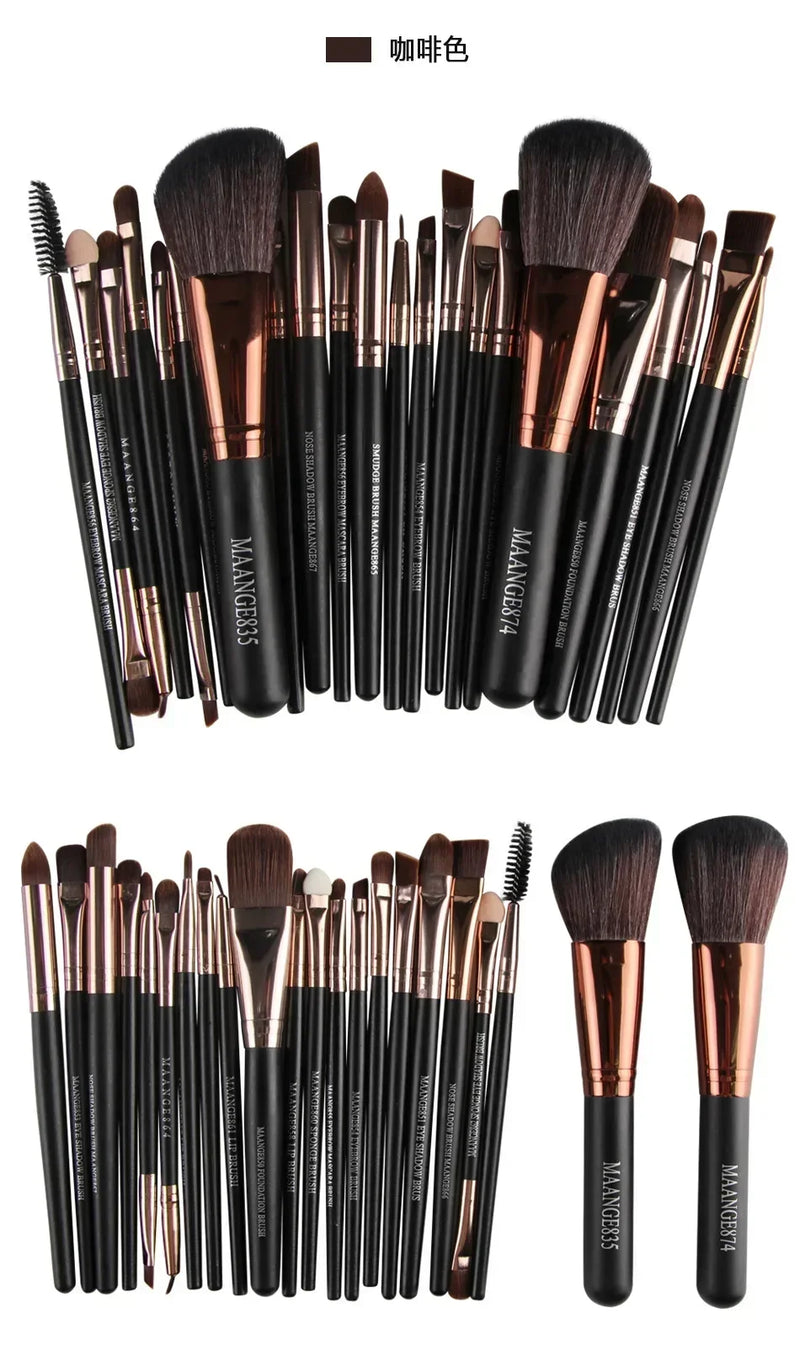 Conjunto de pincéis de maquiagem profissional